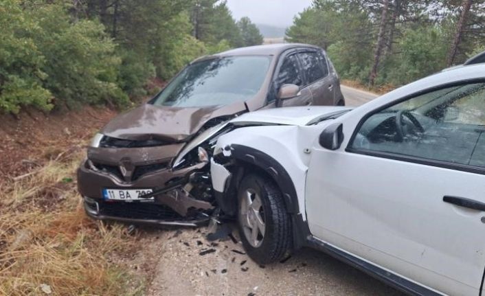 Bilecik’te seyir halinde kafa kafaya çarpıştılar; 3 yaralı