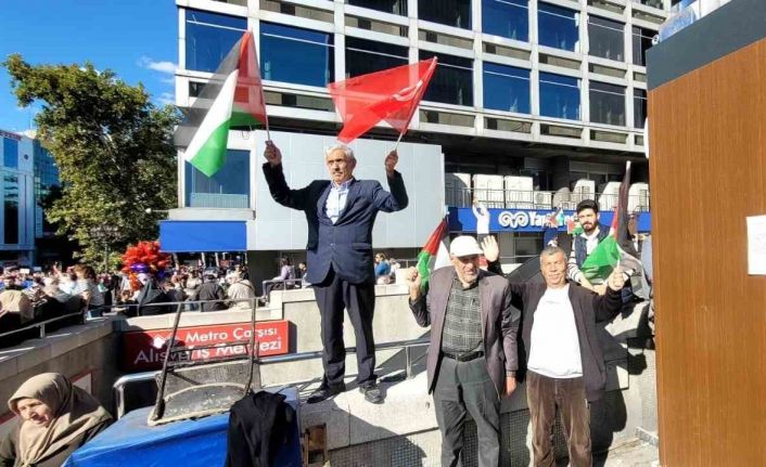 Binlerce Ankaralı Filistin’e destek için yürüdü