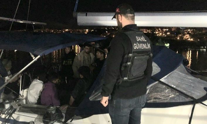 Bodrum açıklarında 106 göçmen yakalandı: 1 gözaltı