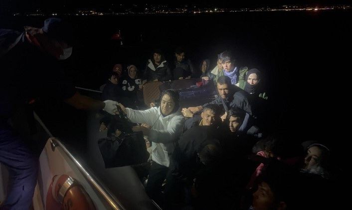 Bodrum’da 43 düzensiz göçmen yakalandı