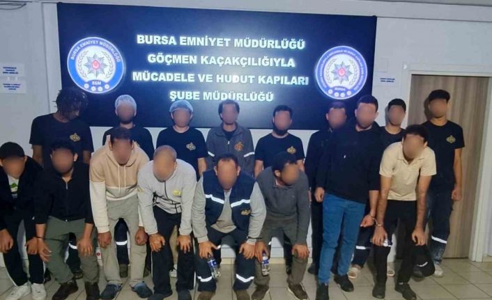 Bursa’da kaçak göçmen operasyonu