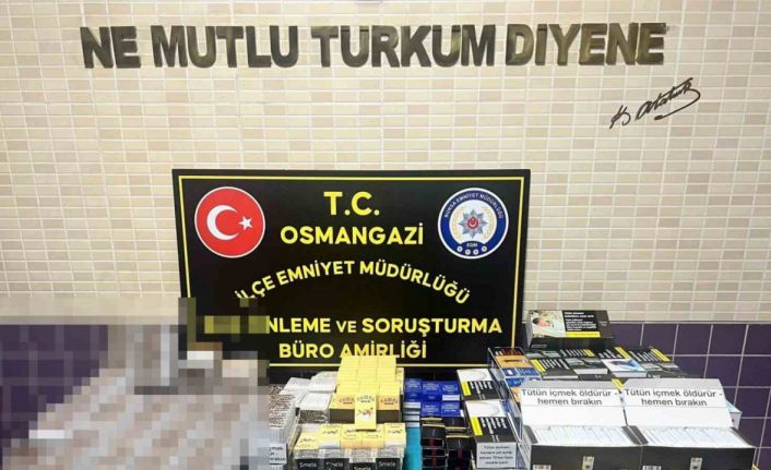 Bursa’da kaçak tütün operasyonu: Binlerce kaçak ürün ele geçirildi
