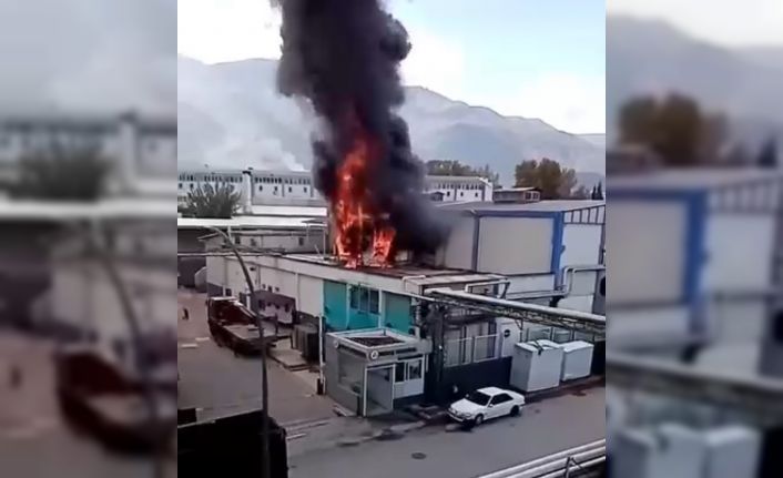 Bursa’da korkutan fabrika yangını