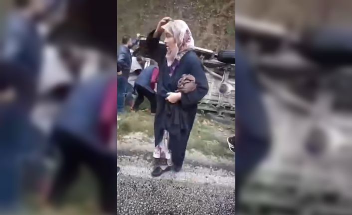 Bursa’da yolcu minibüsü devrildi 8 kişi hafif yaralandı