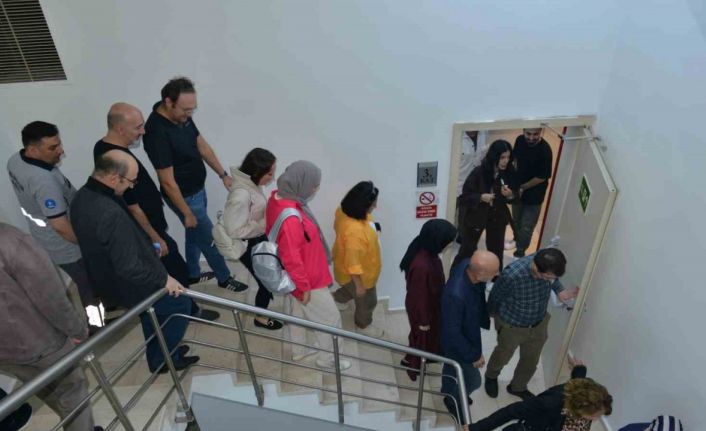 Büyükşehir Belediyesi’nde gerçeği aratmayan tatbikat