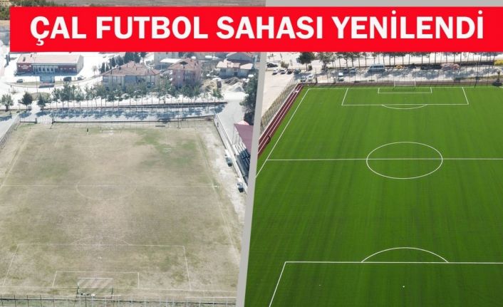 Çal’a modern futbol sahası kazandırıldı