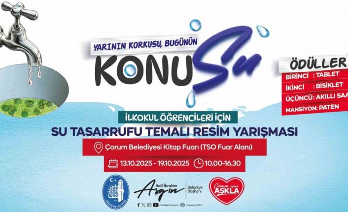 Çocuklar "su tasarrufu" konulu resimlerle yarışacak