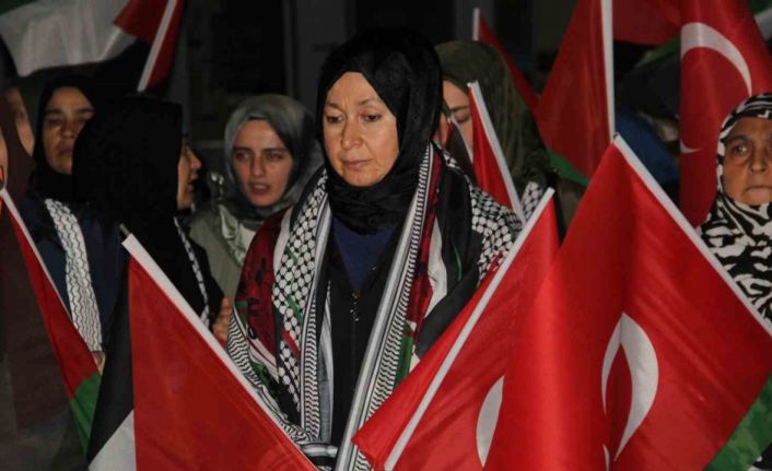 Çorum’da yüzlerce vatandaş İsrail’i protesto etti