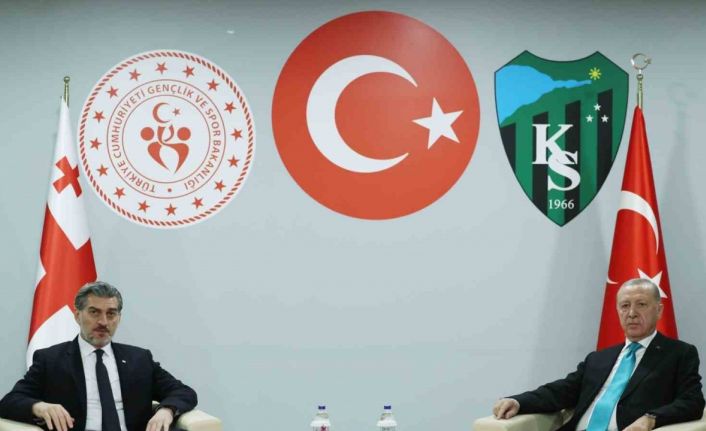 Cumhurbaşkanı Erdoğan, Gürcistan Cumhurbaşkanı Kavelaşvili ile bir araya geldi