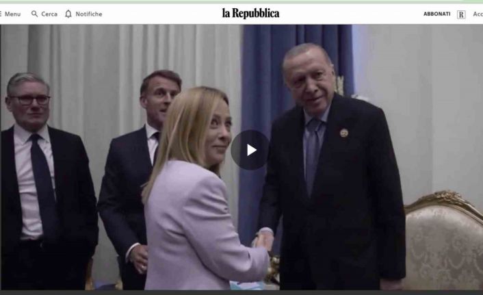 Cumhurbaşkanı Erdoğan’ın İtalya Başbakanı Meloni’ye sigara uyarısı İtalya basınında