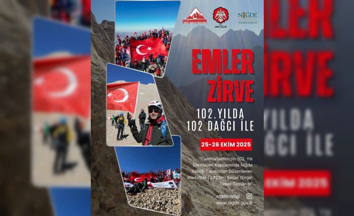 Cumhuriyetin 102. yılında 102 dağcı Emler Zirvesi’ne tırmanacak