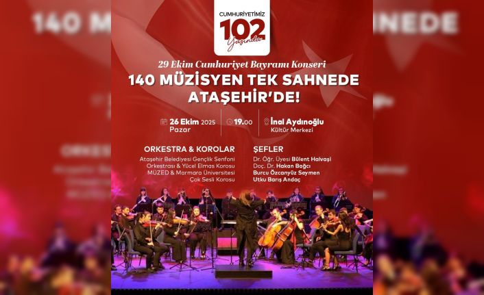 Cumhuriyetin 102. yılında 140 müzisyen aynı sahnede buluşuyor