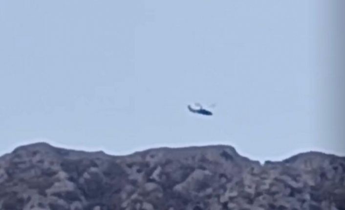 Dağda mahsur kalan 2 kişi askeri helikopterle kurtarıldı