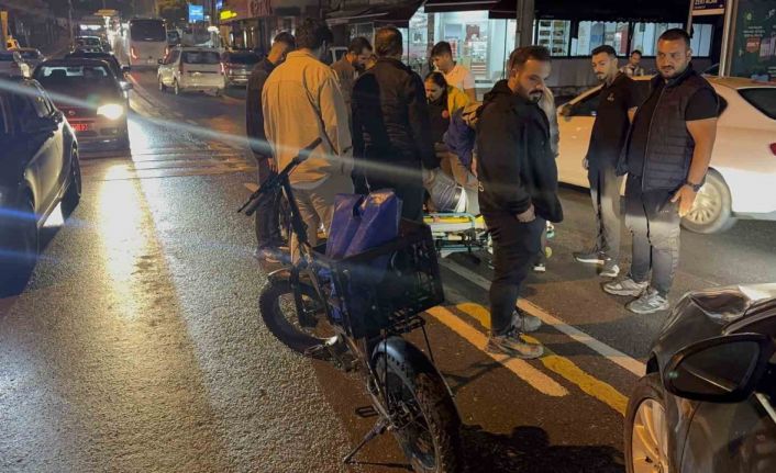 Darıca’da otomobil ile elektrikli bisiklet çarpıştı: 1 yaralı