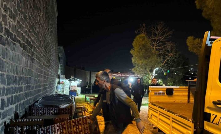 Diyarbakır’da sur diplerini işgal eden işyeri tahliye edildi