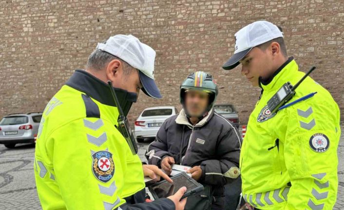 Edirne’de motosiklet denetimi