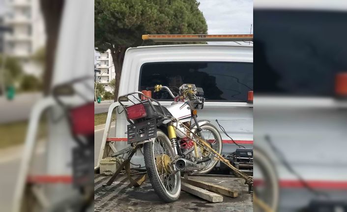 Ehliyetsiz ve plakasız motosiklet kullanan sürücüye 52 bin TL ceza