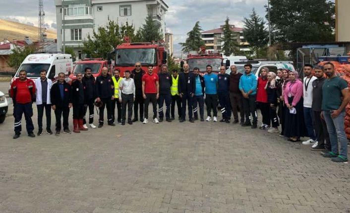 Elazığ’da hastanede yangın tatbikatı