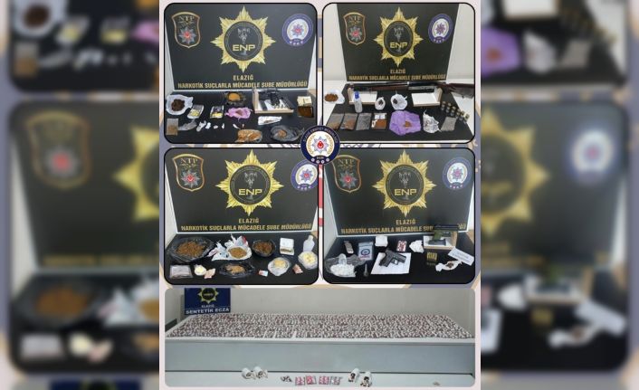 Elazığ’da uyuşturucuya geçit yok: 16 tutuklama