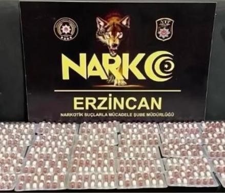Erzincan’da 6 bin 335 adet uyuşturucu hap ele geçirildi