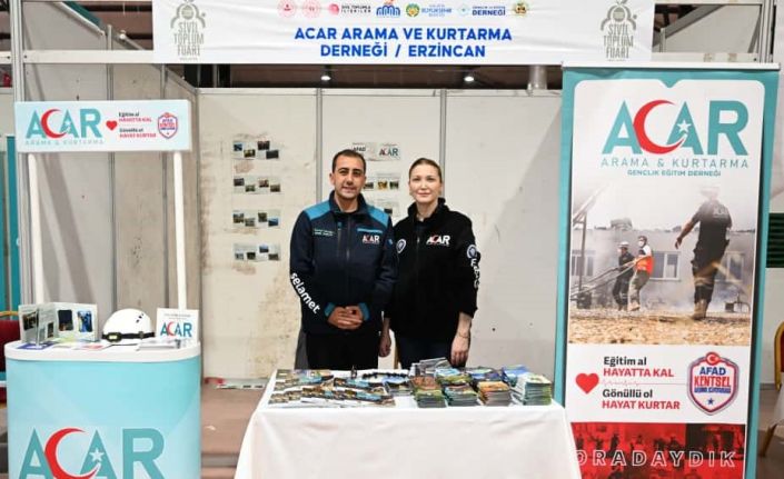 Erzincan’dan ACAR Arama Kurtarma Gençlik ve Eğitim Derneği katıldı