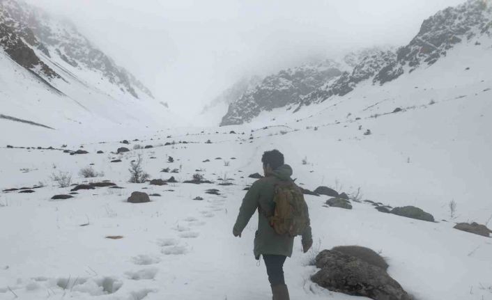 Erzincan’ın yüksek kesimlerine kar yağdı