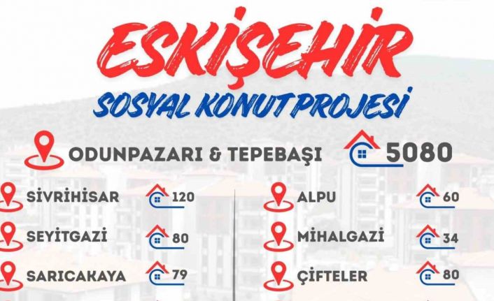 ’Eskişehir Sosyal Konut Projesi’ başvuruları başladı