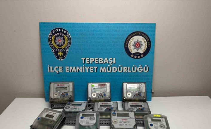 Eskişehir’de 10 adet elektrik sayacını çalan şüpheli yakalandı