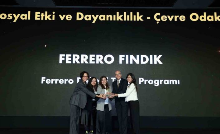 Ferrero Değerli Tarım Programı, iyi tarım uygulamalarıyla "Sürdürülebilir İş Ödülü" aldı