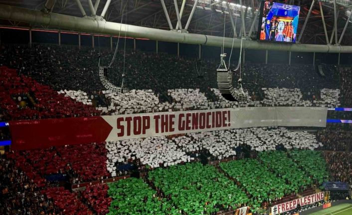Galatasaray’dan Filistin koreografisi
