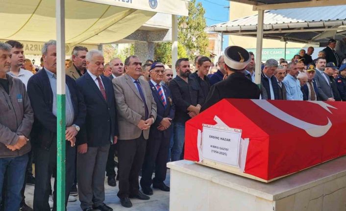 Gaziler derneği başkanına son görev