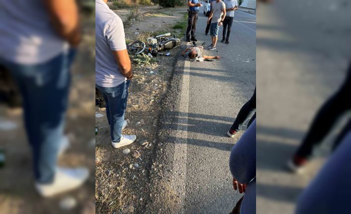 Gazipaşa’da motosikletle otomobil çarpıştı: 1 yaralı