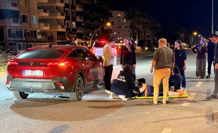 Gazipaşa’da otomobil ile motosiklet çarpıştı: 1 yaralı