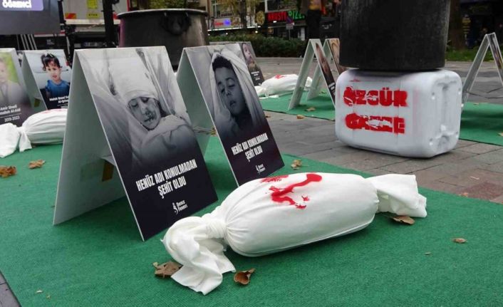 "Gazze’ye Açılan Kapı Küçükkefenler Sergisi"nde Gazze’nin dramı gözler önüne serildi