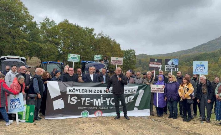 Gemlik’te ormanıma dokunma eylemi