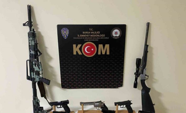 Gemlik’te ruhsatsız silah imalatına 4 gözaltı