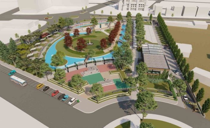 Gençleri buluşturacak parkta çalışmalar sürüyor