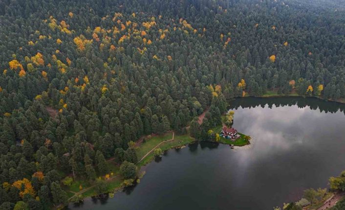 Gölcük Tabiat Parkı’nda sonbahar güzelliği mest etti