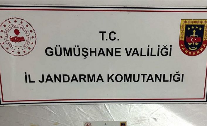 Gümüşhane’de jandarmadan uyuşturucu operasyonu