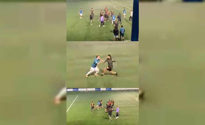 Halı saha maçı kavgayla bitti