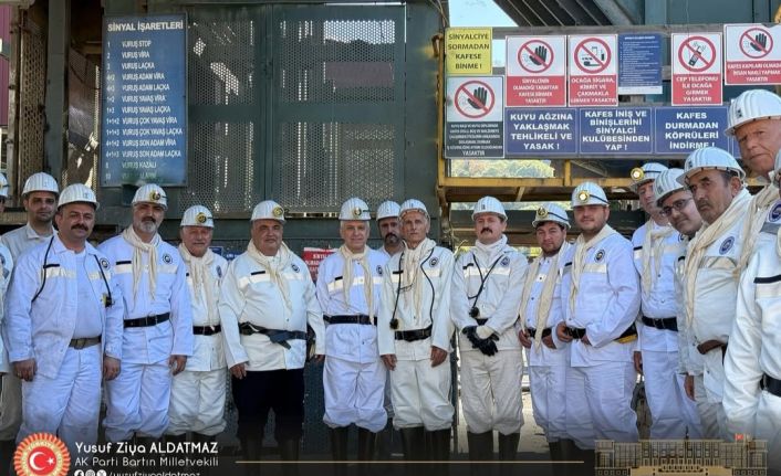 Huzurevinde kalan emekli madenciler yıllar sonra yeniden maden ocağına indi