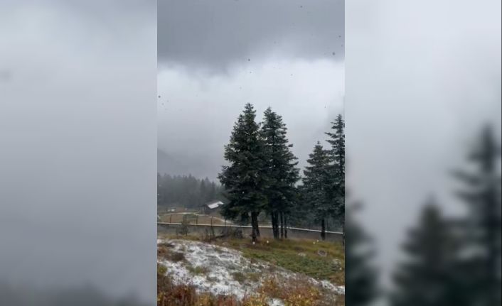 Ilgaz Dağı’nda kar yağışı etkili oluyor