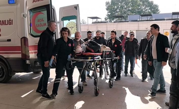 İskelenin altında kalan işçi ağır yaralandı