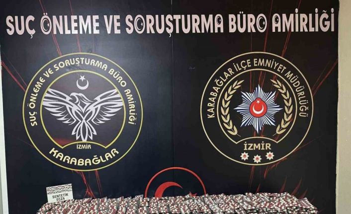 İzmir’de uyuşturucu operasyonu: 33 bin adet sentetik hap ele geçirildi