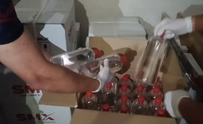 Jandarmadan kaçak alkol baskını: 620 litre etil alkol ele geçirildi
