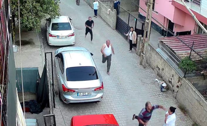 Kaçan şahsı tutmaya çalışan kadın yumruk yedi