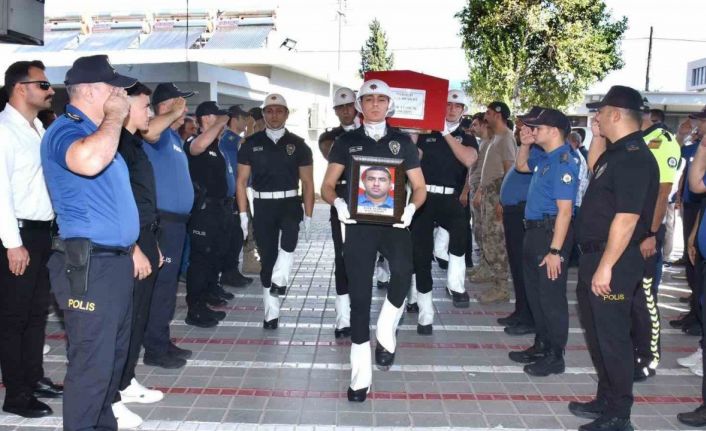 Kalp krizinden hayatını kaybeden polis memuru son yolculuğuna uğurlandı