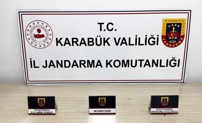 Karabük’te uyuşturucu ile yakalanan şahıs gözaltına alındı