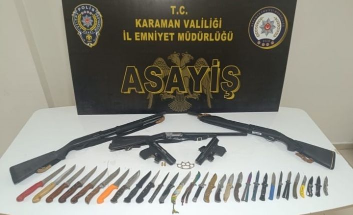 Karaman’da aranan 12 kişi tutuklandı