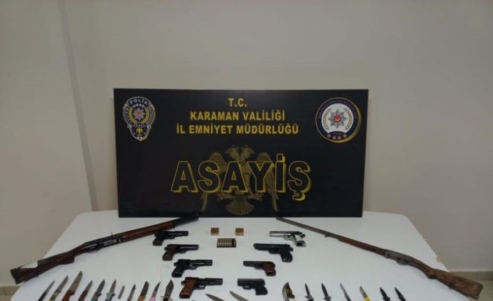 Karaman’da asayiş uygulamalarında yakalanan 11 kişi tutuklandı